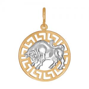 Подвеска «Знак зодиака Телец» из золота
