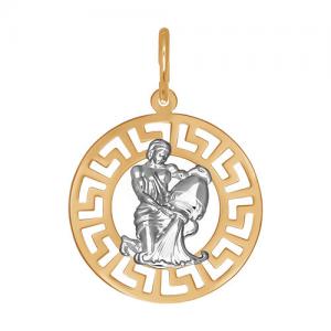 Подвеска «Знак зодиака Водолей» из золота