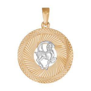 Подвеска «Знак зодиака Козерог» с алмазной гранью