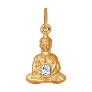 Золотая подвеска «Будда»