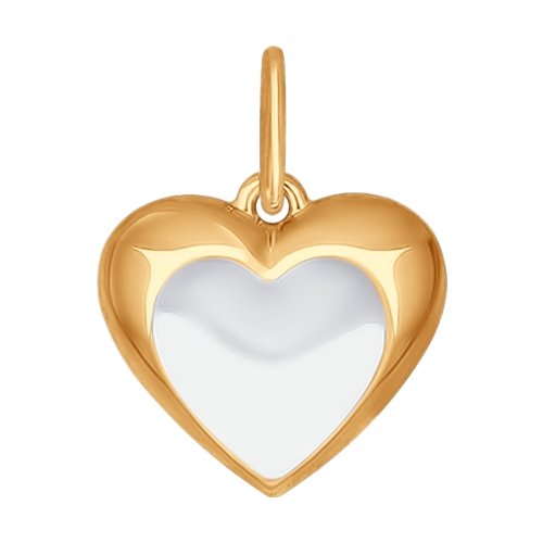 Подвеска в форме сердца из золота