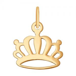 Подвеска «Корона» из золота