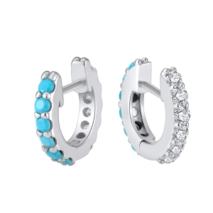 Серебряные серьги,
