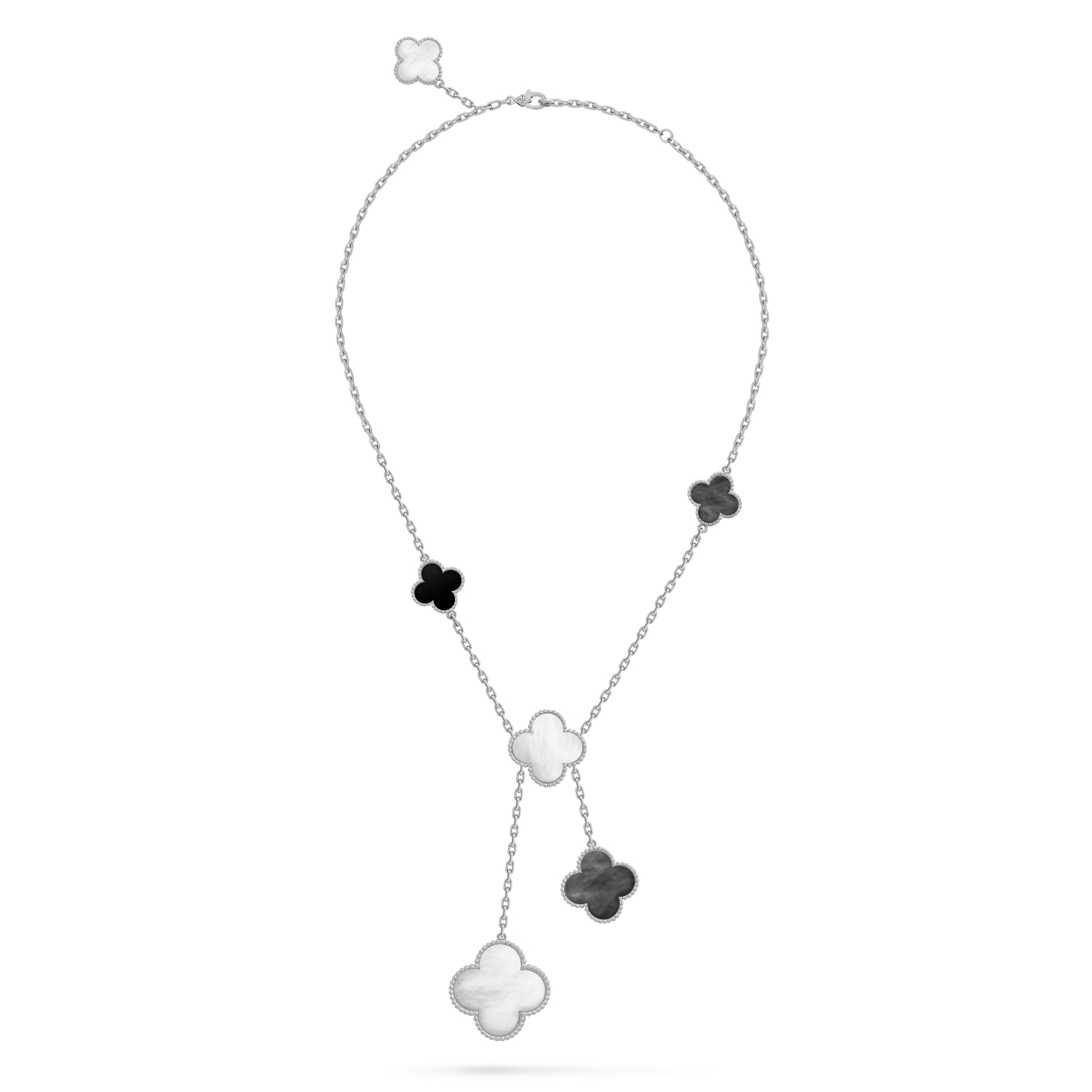 Ожерелье Clover Jewellery Оникс + Перламутр