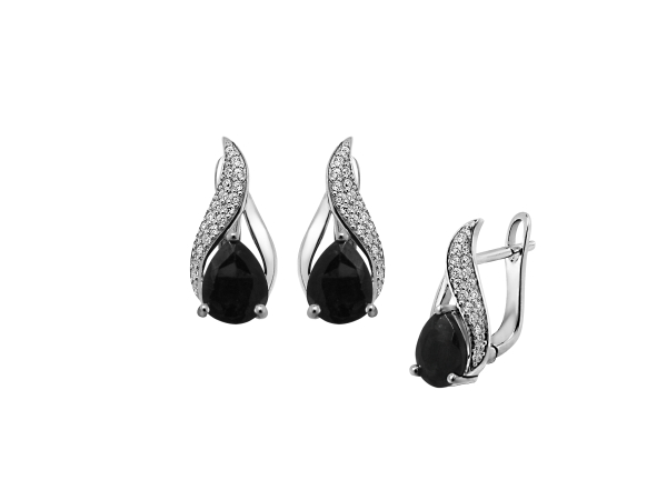 Серебряные серьги,