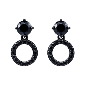 Hõbekõrvarõngad moissanitidega