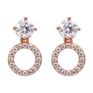 Hõbekõrvarõngad moissanitidega