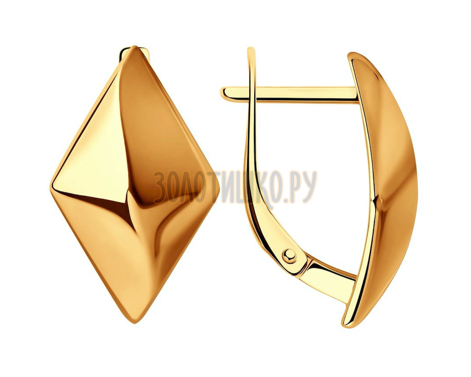 Kullatud hõbedast kõrvarõngad, 93-120-00610-1