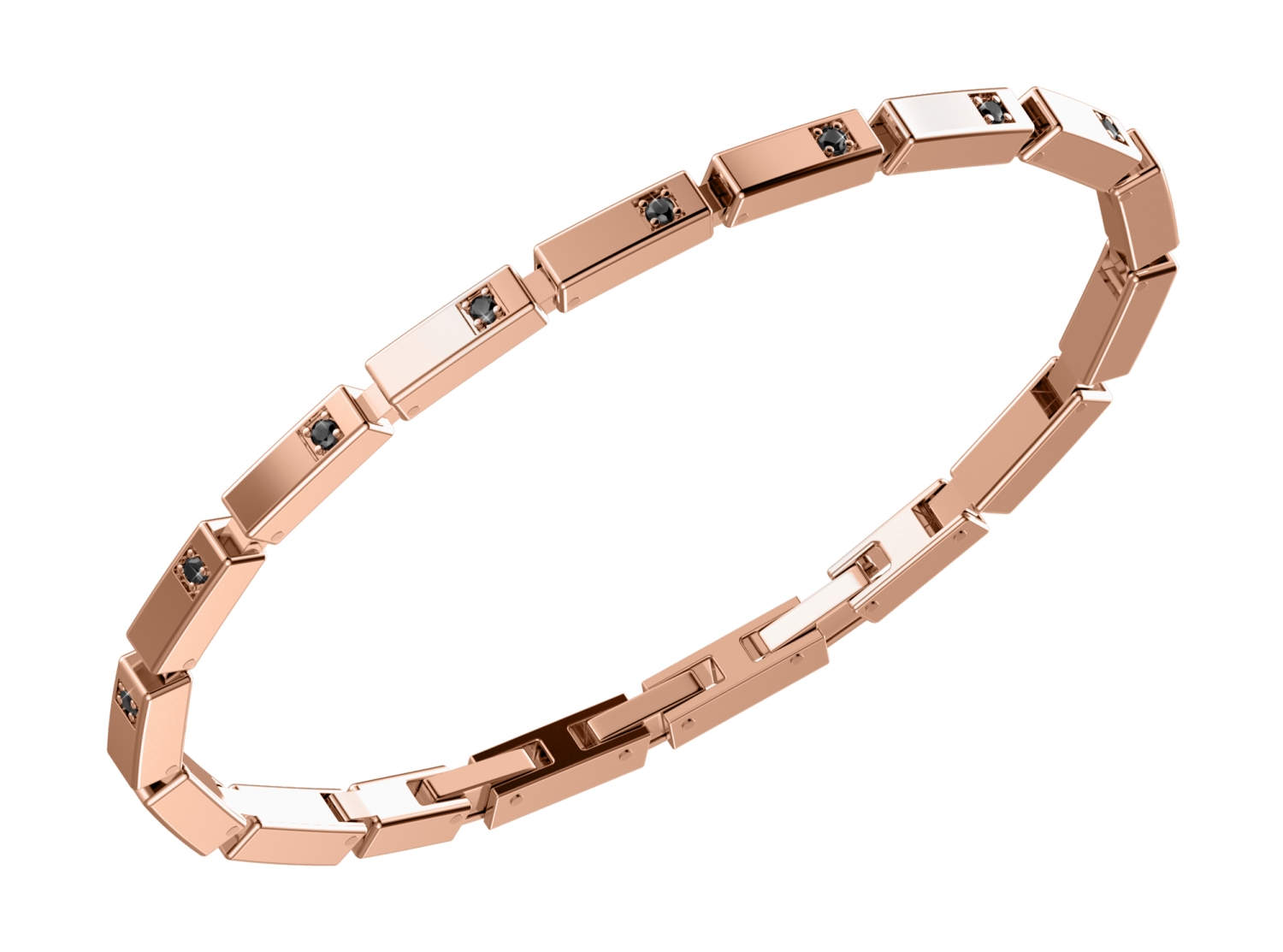 Meeste terasest lülikäevõru Bikkembergs roheliste tehislike teemantidega