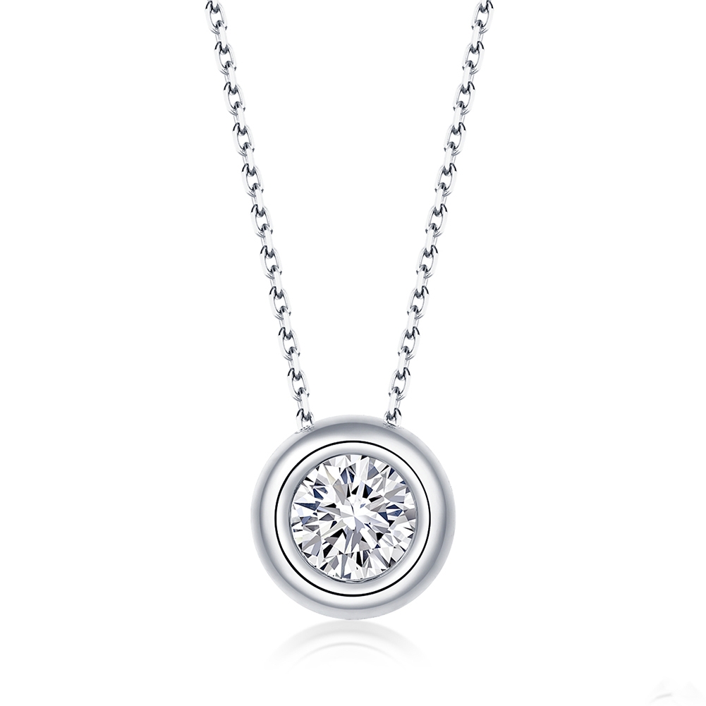 Hõbedane kaelakee tsirkooniumiga