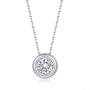 Hõbedane kaelakee tsirkooniumiga