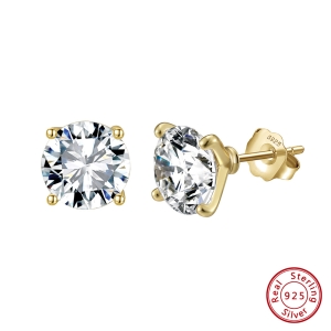 Hõbedast kõrvarõngad kuubilise tsirkooniumoksiidiga