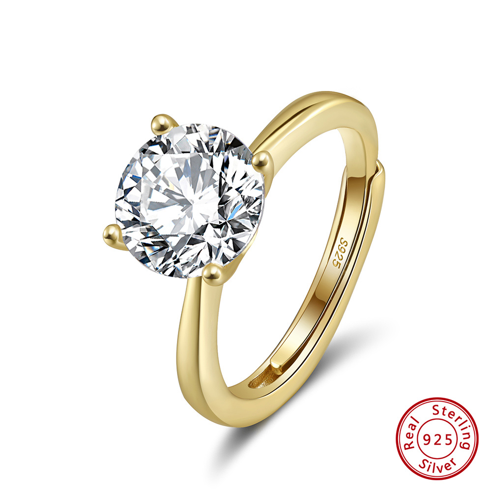 Hõbedane sõrmus kuubilise tsirkooniumoksiidiga