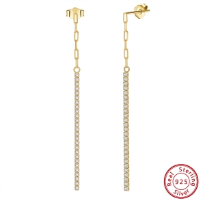 Hõbedast kõrvarõngad tsirkooniumiga