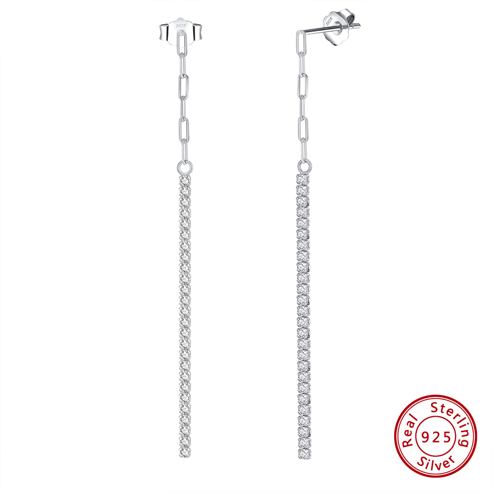 Hõbedast kõrvarõngad tsirkooniumiga