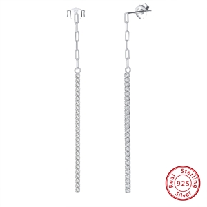 Hõbedast kõrvarõngad tsirkooniumiga