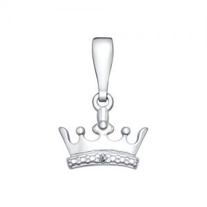 Подвеска «Корона» из серебра