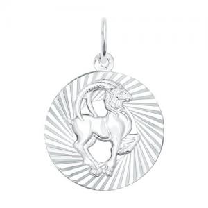 Подвеска «Знак зодиака Козерог» из серебра