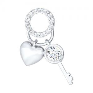 Кулон «Сердце и ключ»