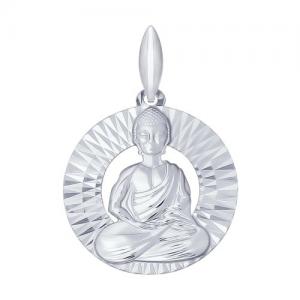 Подвеска из серебра «Будда»