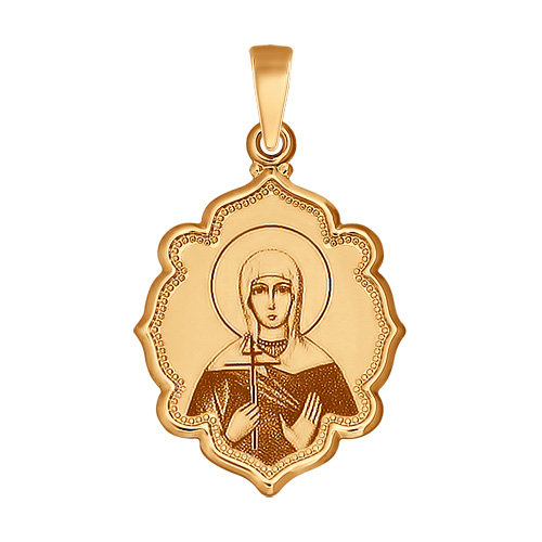 Иконка из золота «Святая мученица Галина»