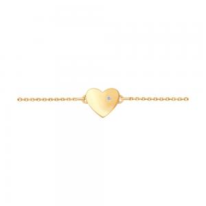 Браслет из золота с бриллиантом «Любовь»