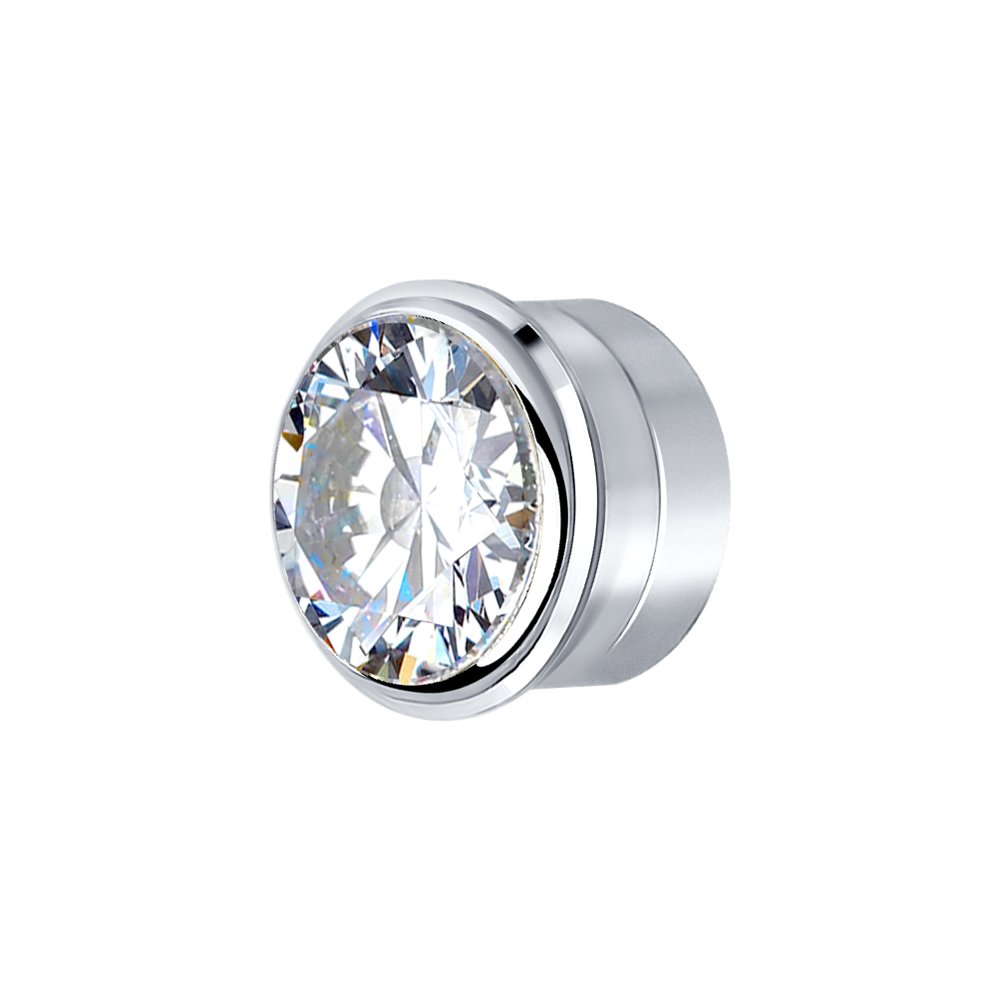 Вставка из серебра со Swarovski Zirconia