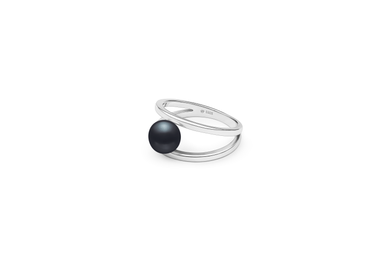 Sõrmus SK22379R Must pärl