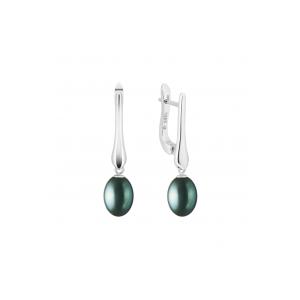 Серьги SK24452EL Чёрный жемчуг