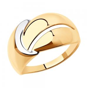 Кольцо из золота с родированием