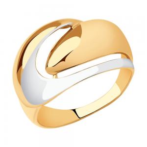 Кольцо из золота с родированием