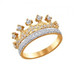 Кольцо «Корона» из золота