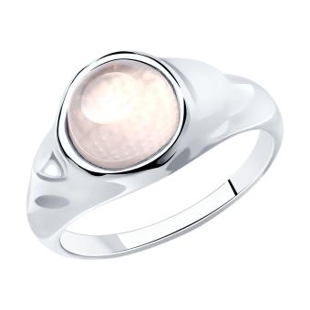 Кольцо из серебра с кварцем
