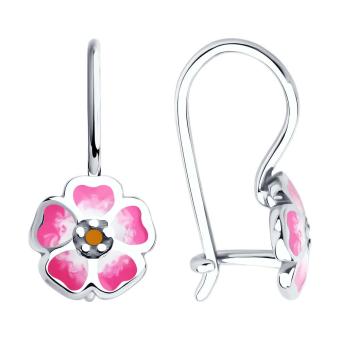 Hõbekõrvarõngad emailiga