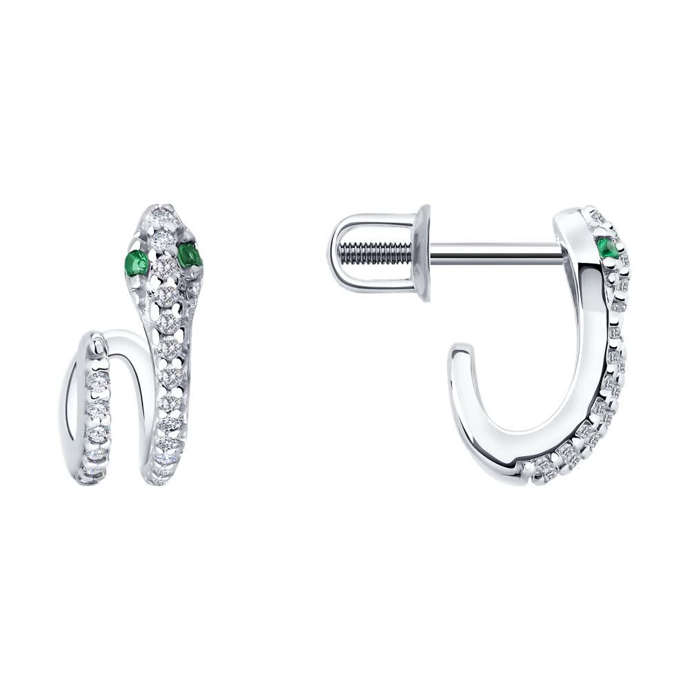 Hõbekõrvarõngad tsirkooniumitega