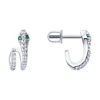 Hõbekõrvarõngad tsirkooniumitega