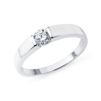 Hõbesõrmus tsirkooniumiga