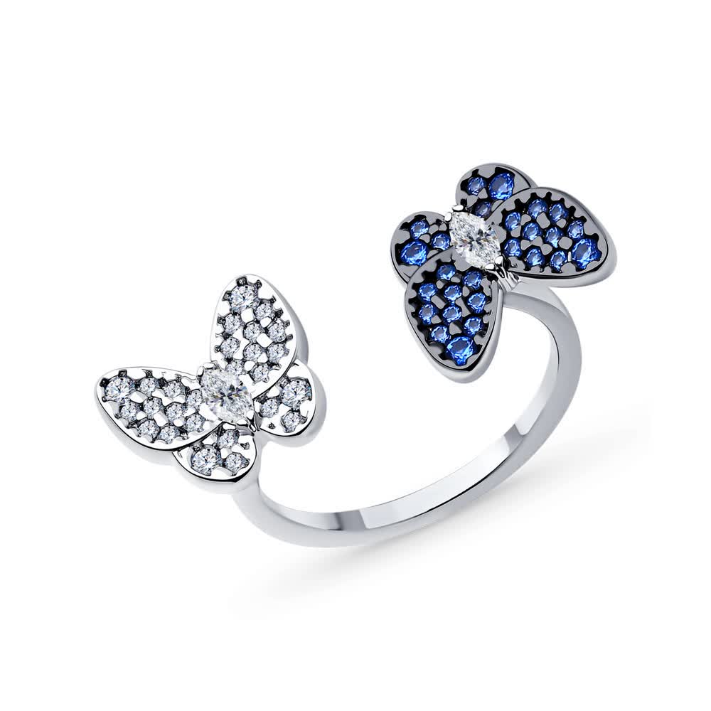 Hõbesõrmus tsirkooniumitega