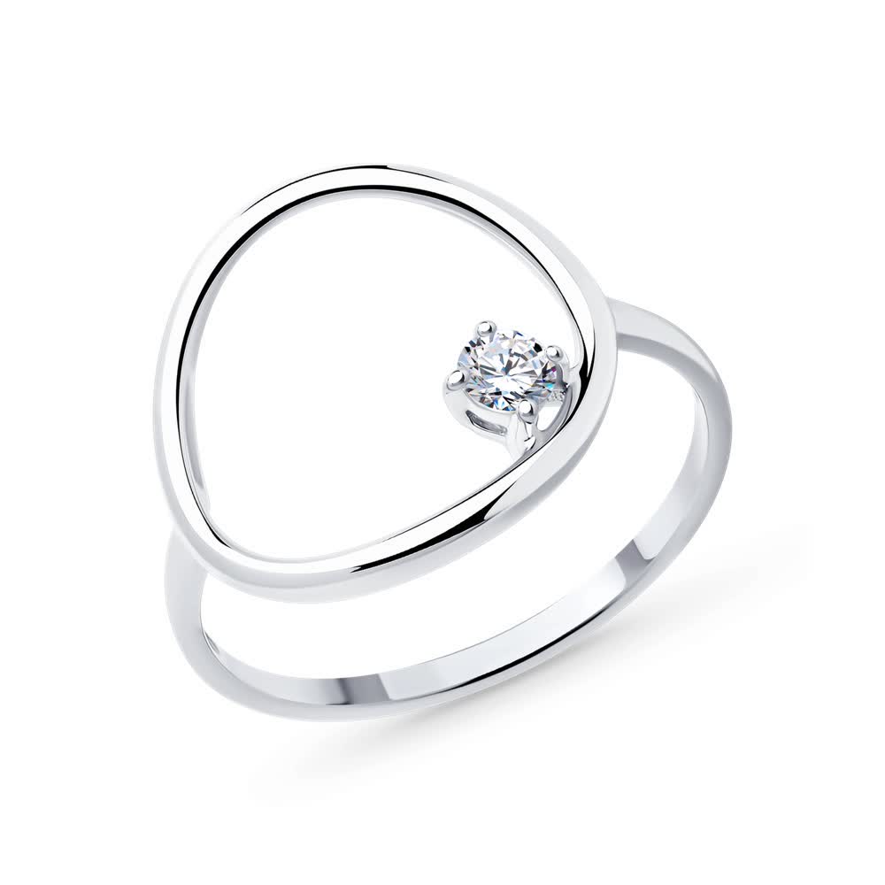 Hõbesõrmus tsirkooniumiga