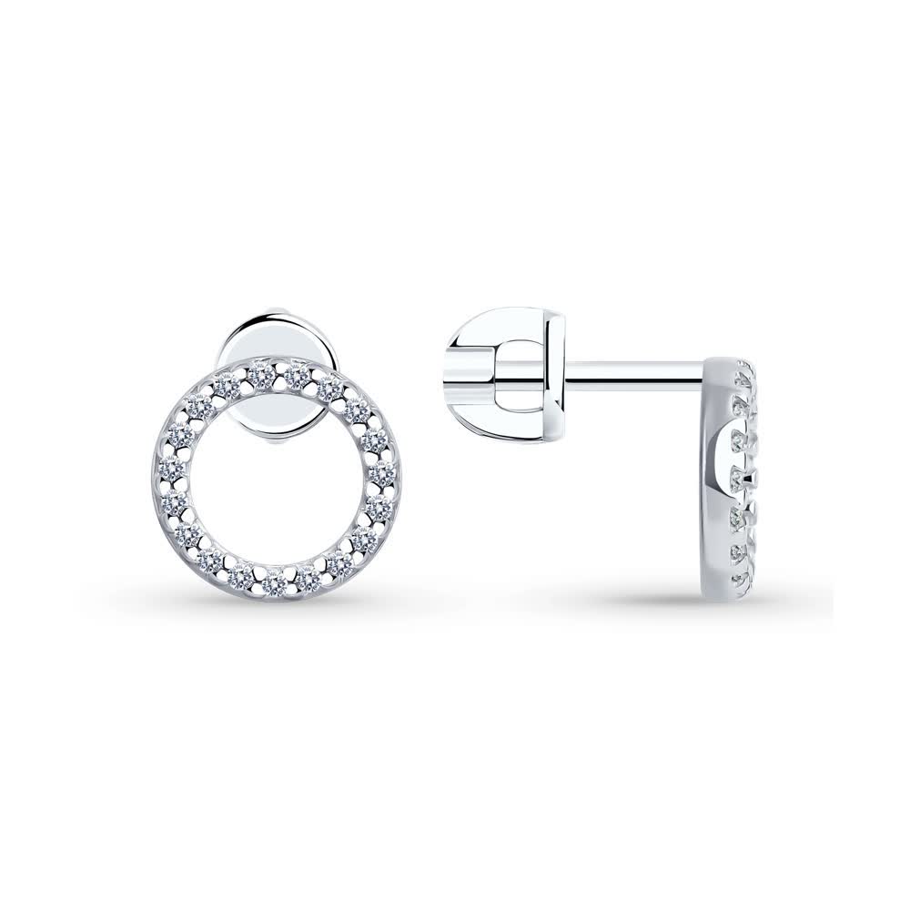 Hõbekõrvarõngad tsirkooniumitega