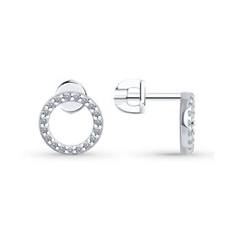 Hõbekõrvarõngad tsirkooniumitega