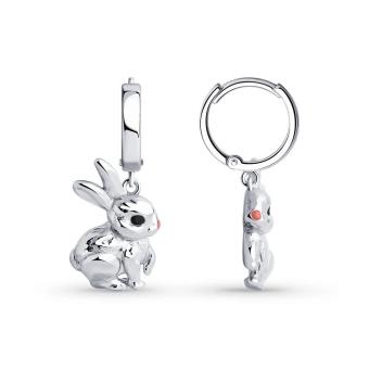 Hõbekõrvarõngad emailiga