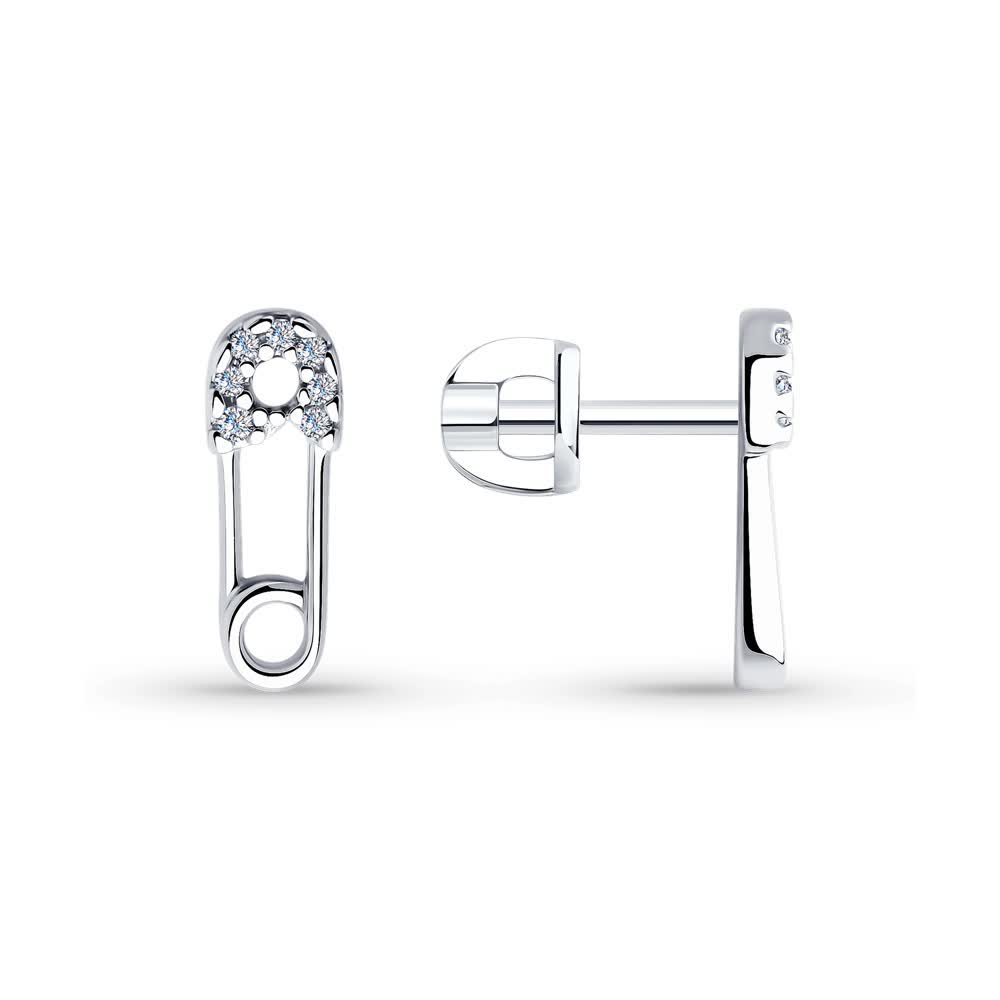 Hõbekõrvarõngad tsirkooniumitega