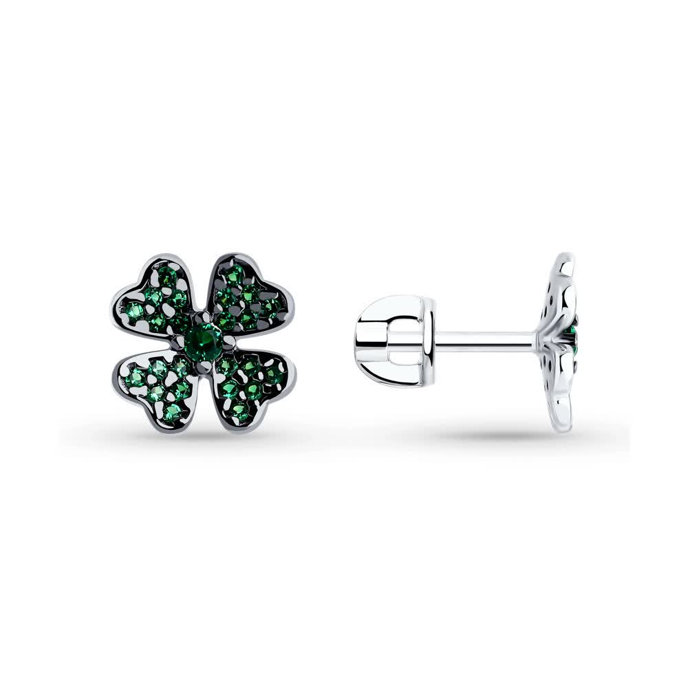 Hõbekõrvarõngad tsirkooniumitega