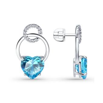 Hõbekõrvarõngad tsirkooniumitega