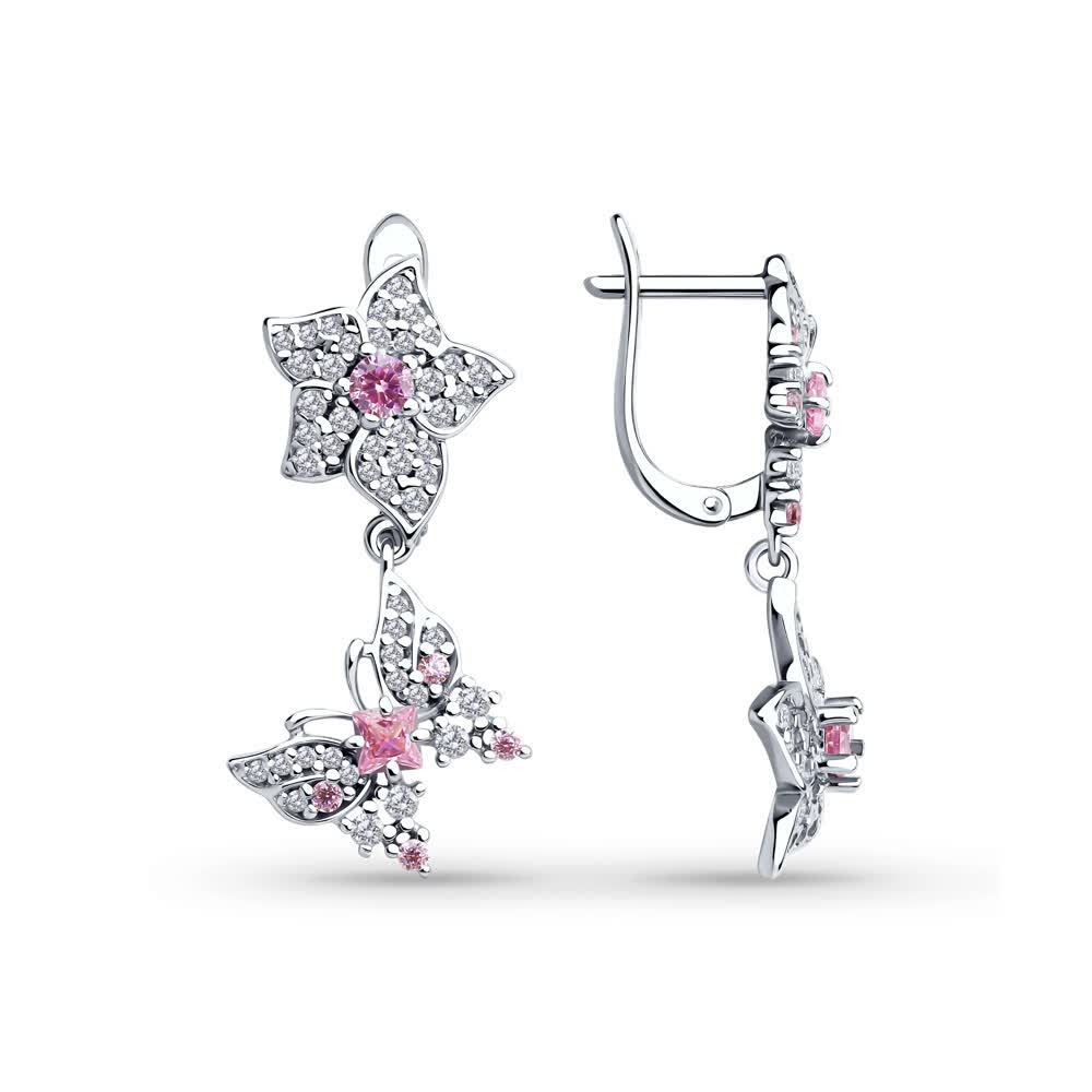 Hõbekõrvarõngad tsirkooniumitega