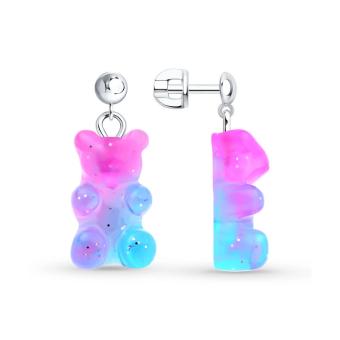 Hõbekõrvarõngad vaiguga