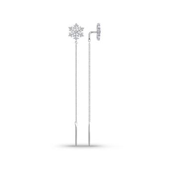 Hõbekõrvarõngad tsirkooniumitega