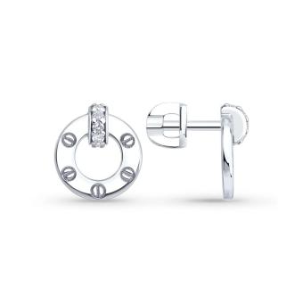 Hõbekõrvarõngad tsirkooniumitega