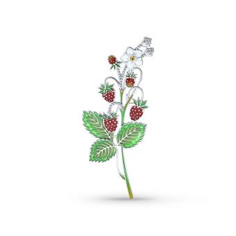 Hõbepross tsirkooniumite ja emailiga